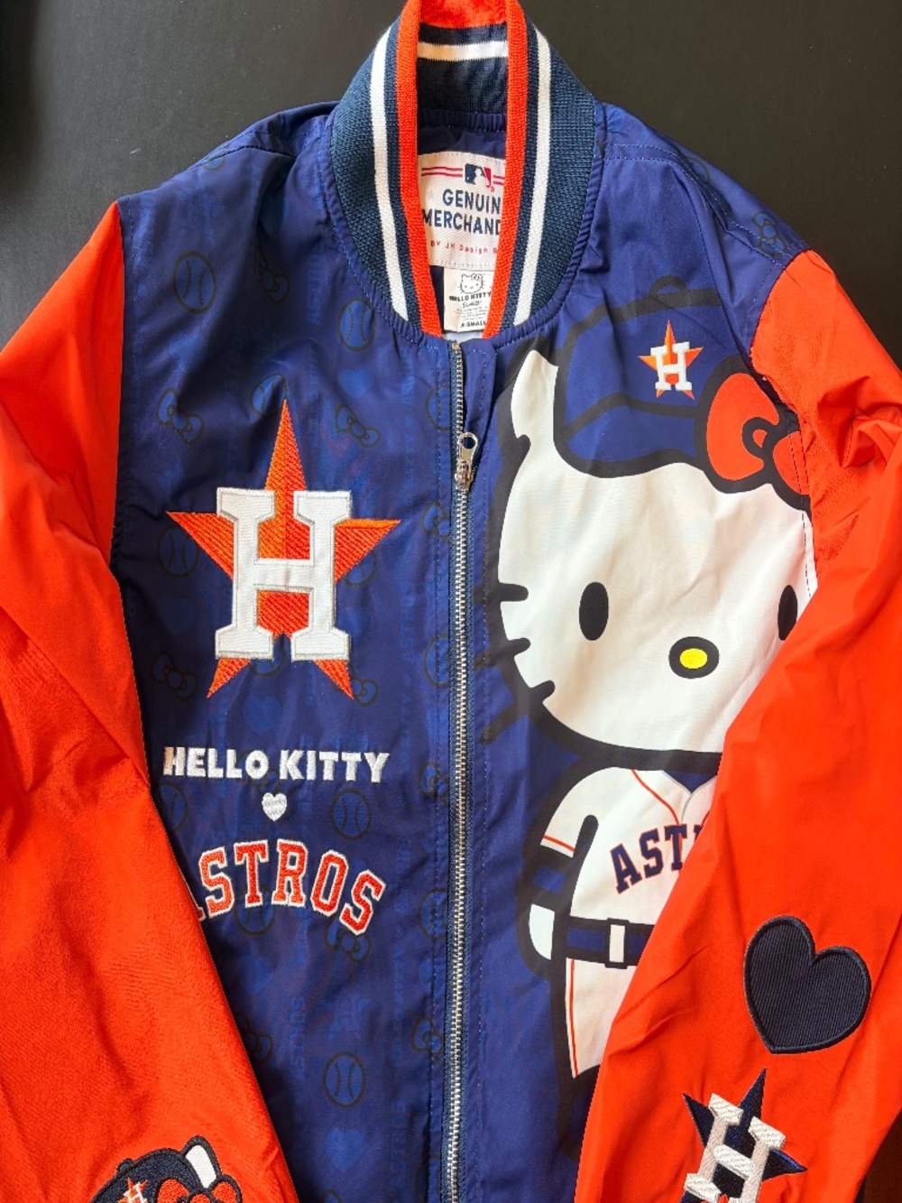 NWT Houston Astros x Hello Kitty Bomber Jacket - Size XS